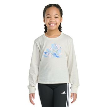 Girls 7-18 adidas Long Sleeve Heather Tee