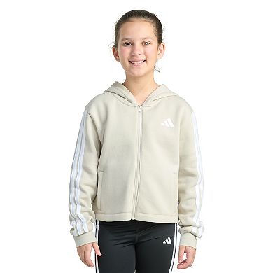 Girls adidas Long Sleeve Full-Zip Fleece Jacket