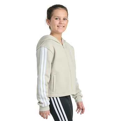 Girls adidas Long Sleeve Full-Zip Fleece Jacket