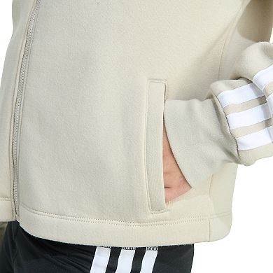 Girls adidas Long Sleeve Full-Zip Fleece Jacket