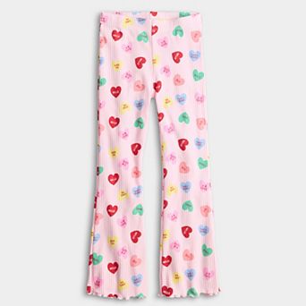 Girls 4-12 Jumping Beans® Ribbed Flare Leggings