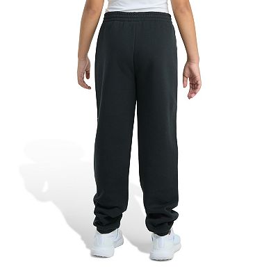 Girls 7-16 adidas Elastic Waistband Minimal Logo Loose Fleece Joggers