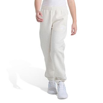 Girls 7-16 adidas Elastic Waistband Minimal Logo Loose Fleece Joggers