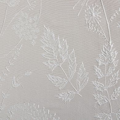 Laura Ashley Cynthia White Raised Woven Tablecloth