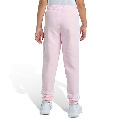 Girls 7-16 adidas Elastic Waistband 3-Stripes Fleece Joggers