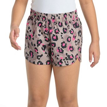Girls adidas Elastic Waistband Printed Woven Pacer Shorts
