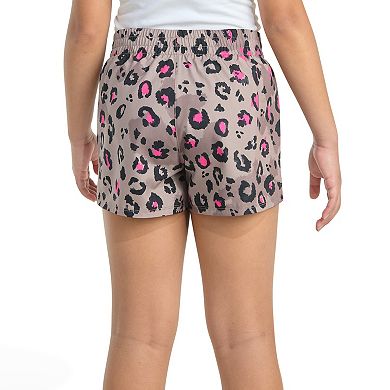 Girls adidas Elastic Waistband Printed Woven Pacer Shorts