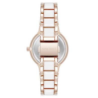 Nine West Women's Rose Gold & Cream Bracelet Watch
