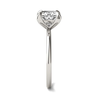 Charles & Colvard 14k White Gold 2 Carat T.W. Lab-Created Moissanite Cushion Solitaire Ring