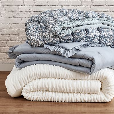 侑子♡おすそ分けセット♡cottonmelody様♡和柄♡ パープル系♡ Bearpaw Quince Ruffle Comforter Set with Shams