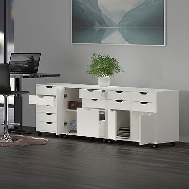 Winsome Wood Halifax 3-piece Cabinet Set with File Drawer