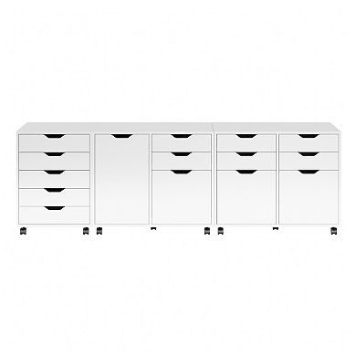Winsome Wood Halifax 3-piece Cabinet Set with File Drawer