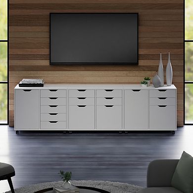 Winsome Wood Halifax 3-piece Cabinet Set with File Drawer