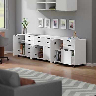 Winsome Wood Halifax 3-piece Cabinet Set with File Drawer