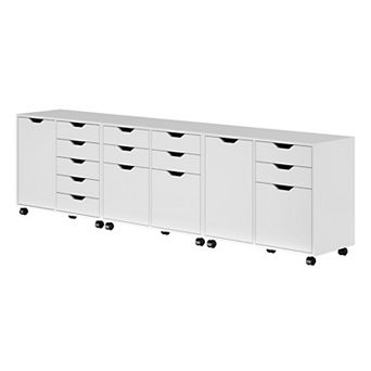 Winsome Wood Halifax 3 pc Modern Cabinet Set with File Drawer