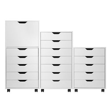 Winsome Wood Halifax Multi-Drawer Storage Cabinet 3-piece Set