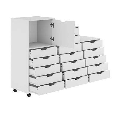 Winsome Wood Halifax Multi-Drawer Storage Cabinet 3-piece Set