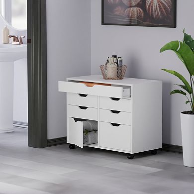 Winsome Wood Halifax 5-Drawer Mulit-Storage Mobile Cabinet