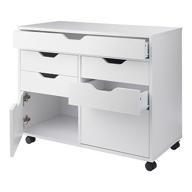 Winsome Wood Halifax 5-Drawer Mulit-Storage Mobile Cabinet