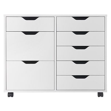 Winsome Wood Halifax 6-Drawer Multi-Storage Mobile Cabinet