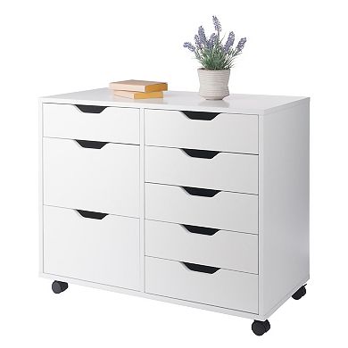 Winsome Wood Halifax 6-Drawer Multi-Storage Mobile Cabinet