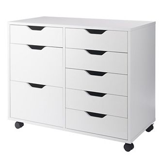 Winsome Wood Halifax 6-Drawer Multi-Storage Mobile Cabinet