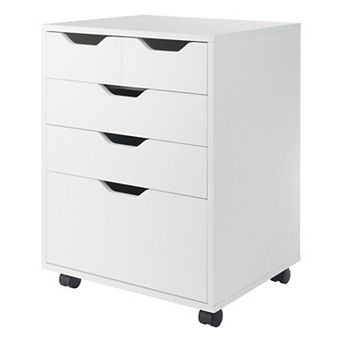 Winsome Wood Halifax Bins & Drawers Storage Mobile Cabinet