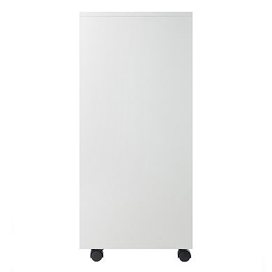 Winsome Wood Halifax Bins & Drawers Multi-Storage Tall Mobile Cabinet