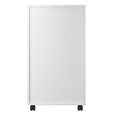 Winsome Wood Halifax Bins & Drawers Multi-Storage Tall Mobile Cabinet