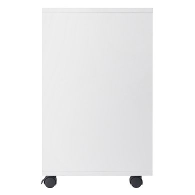 Winsome Wood Halifax Bins & Drawers Multi-Storage Wide Mobile Cabinet