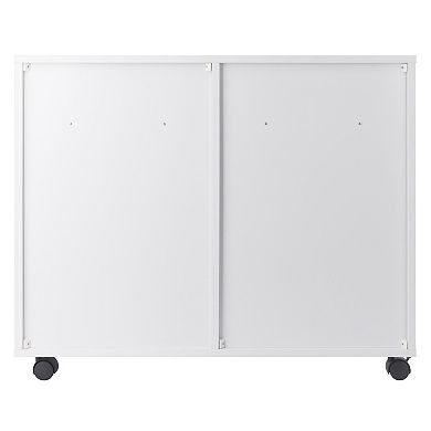 Winsome Wood Halifax Bins & Drawers Multi-Storage Wide Mobile Cabinet