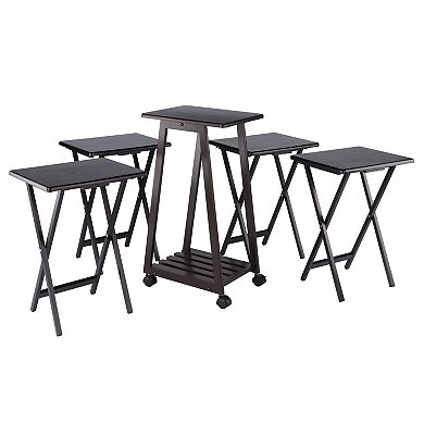 Winsome Wood Adriel 5-piece Snack Table Set