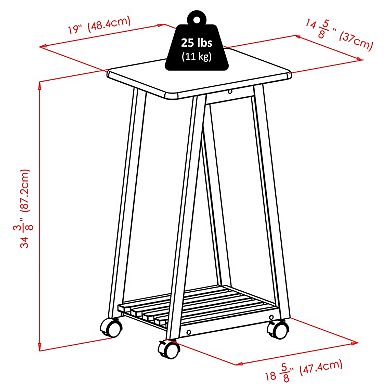 Winsome Wood Adriel 5-piece Snack Table Set