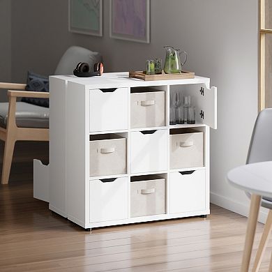 Winsome Wood Julia 3 x 3 Storage Cabinet 5-piece Set