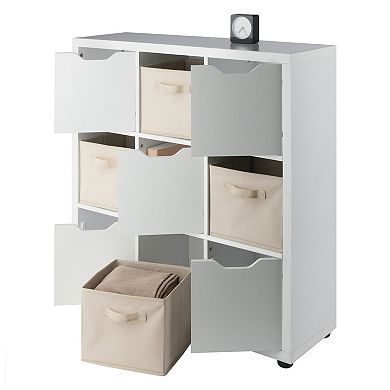 Winsome Wood Julia 3 x 3 Storage Cabinet 5-piece Set