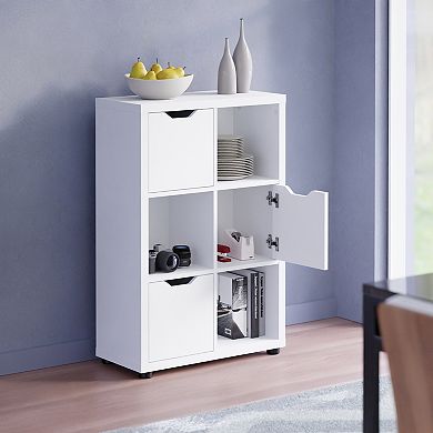 Winsome Wood Julian White Finish Storage Cabinet
