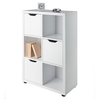 Winsome Wood Julian White Finish Storage Cabinet