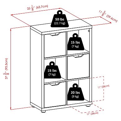 Winsome Wood Julian White Finish Storage Cabinet