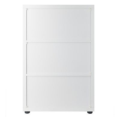 Winsome Wood Julian White Finish Storage Cabinet