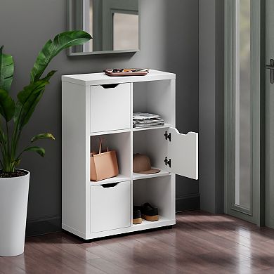 Winsome Wood Julian White Finish Storage Cabinet