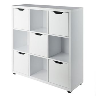 Winsome Wood Julian 3 x 3 Storage Cabinet