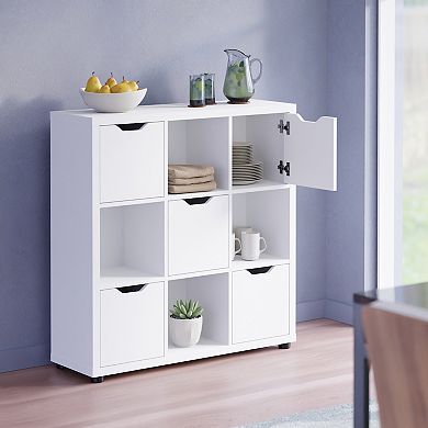 Winsome Wood Julian 3 x 3 Storage Cabinet