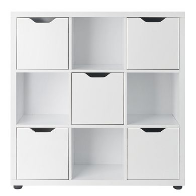 Winsome Wood Julian 3 x 3 Storage Cabinet