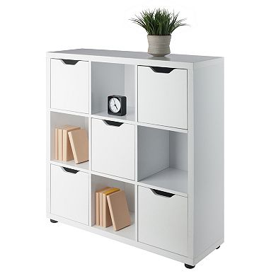 Winsome Wood Julian 3 x 3 Storage Cabinet