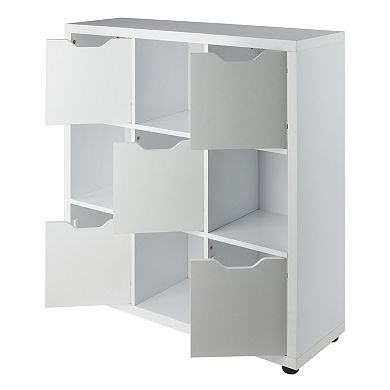 Winsome Wood Julian 3 x 3 Storage Cabinet