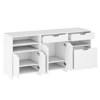 Winsome Wood Nova White Finish Storage Cabinet 3-piece Set