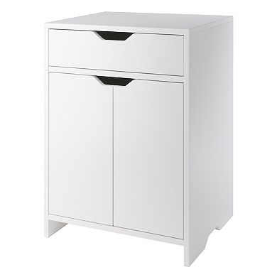 Winsome Wood Nova White Finish Storage Cabinet 3-piece Set
