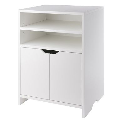 Winsome Wood Nova White Finish Storage Cabinet 3-piece Set