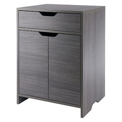 Winsome Wood Nova Charcoal Storage Cabinet 3-piece Set