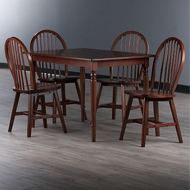 Winsome Wood Ravenna Dining Table & Windsor Chairs 5-piece Set